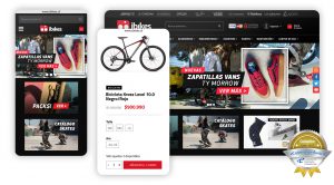Mockup ibikes web y móvil