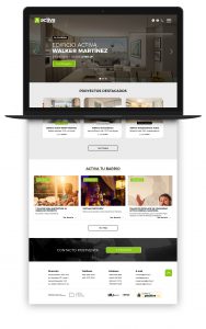 Mockup Página Web Activa